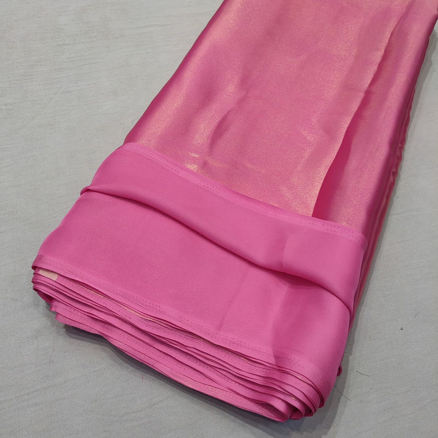 (Wholesale Pack of 20 meter) Superflowy Satin Georgette Shimmer Foil 44 inch width