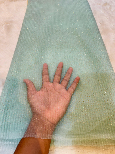 (Wholesale Pack of 10 Meter ) Imported  Sparkle Nets 54 inch width Glitter
