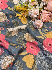 (Wholesale Pack Of 20 meter -Dispatch After 7 days )  Pure Viscose Crape Prints  (Design -  RA02739-3)