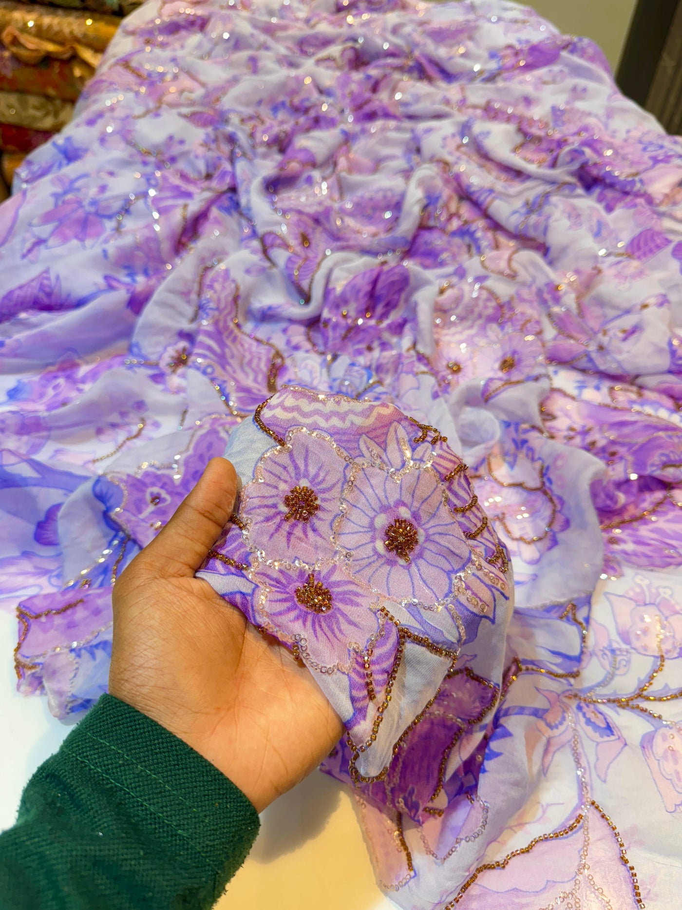 Roma Pure Viscose Organza Embroidery 46 inch width