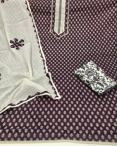 Very Beautiful Unstitched cotton Suits