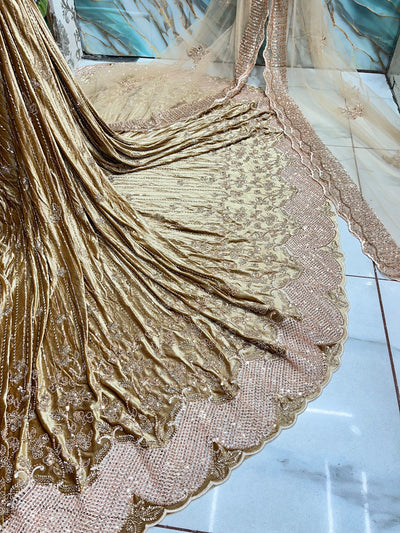 (Mix and Match ) Pure Velvet Handwork Embroidery 54 inch width / Net Dupatta With Two side Borders  37 inch width