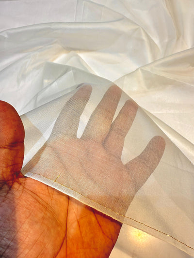 Pure Silk Organza 44 inch width 40 Gsm Dyeable