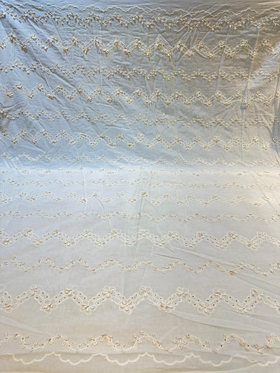 Imported Pure Cotten Chikan Lacework 48 inch width