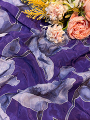 (Wholesale Pack Of 20 meter -Dispatch After 7 days )  Pure Viscose Crape Prints  (Design -  RA02753-3)