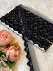 (Wholesale pack of 9 meter ) Lace Border With Cutdana Work