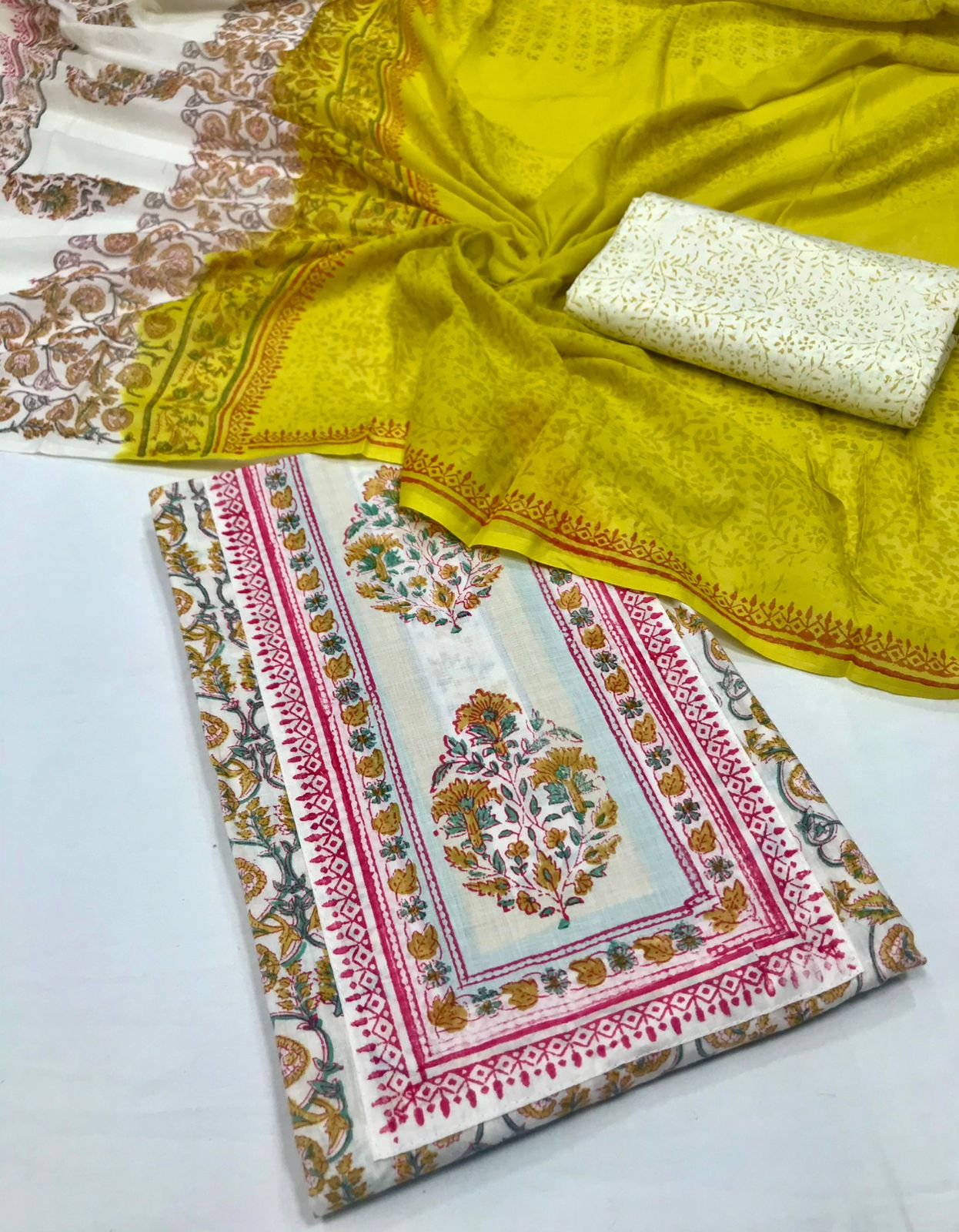 Very Beautiful unstitched cotton suits