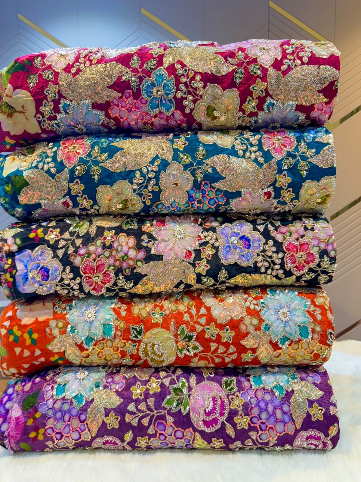 Neev Pure Crape Handwork Embroidery 41 Inch Width (P) – Fabric Forever