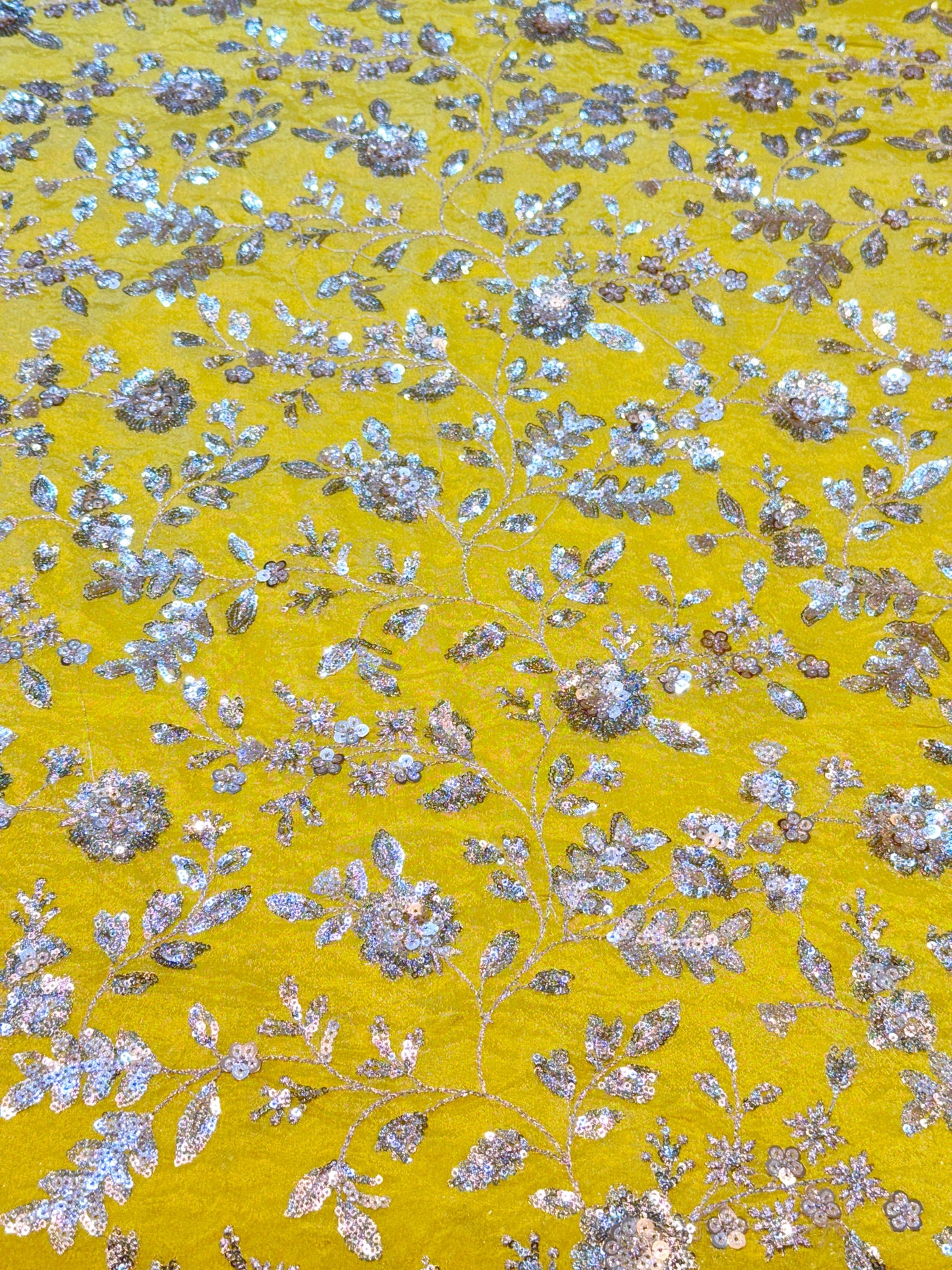 (Mix Match Combinations ) - Pure chinon sequins Work Shirt / Pure Chinon double Side Border Dupatta