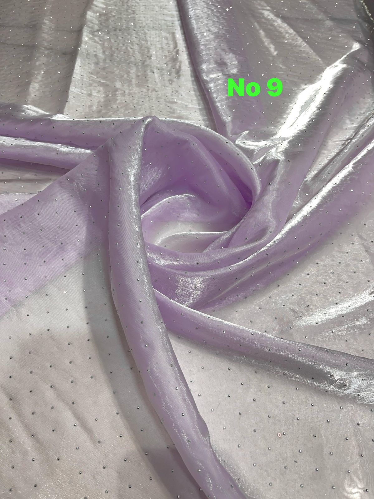 Organza Tissue With Siroski Work 54 inch width