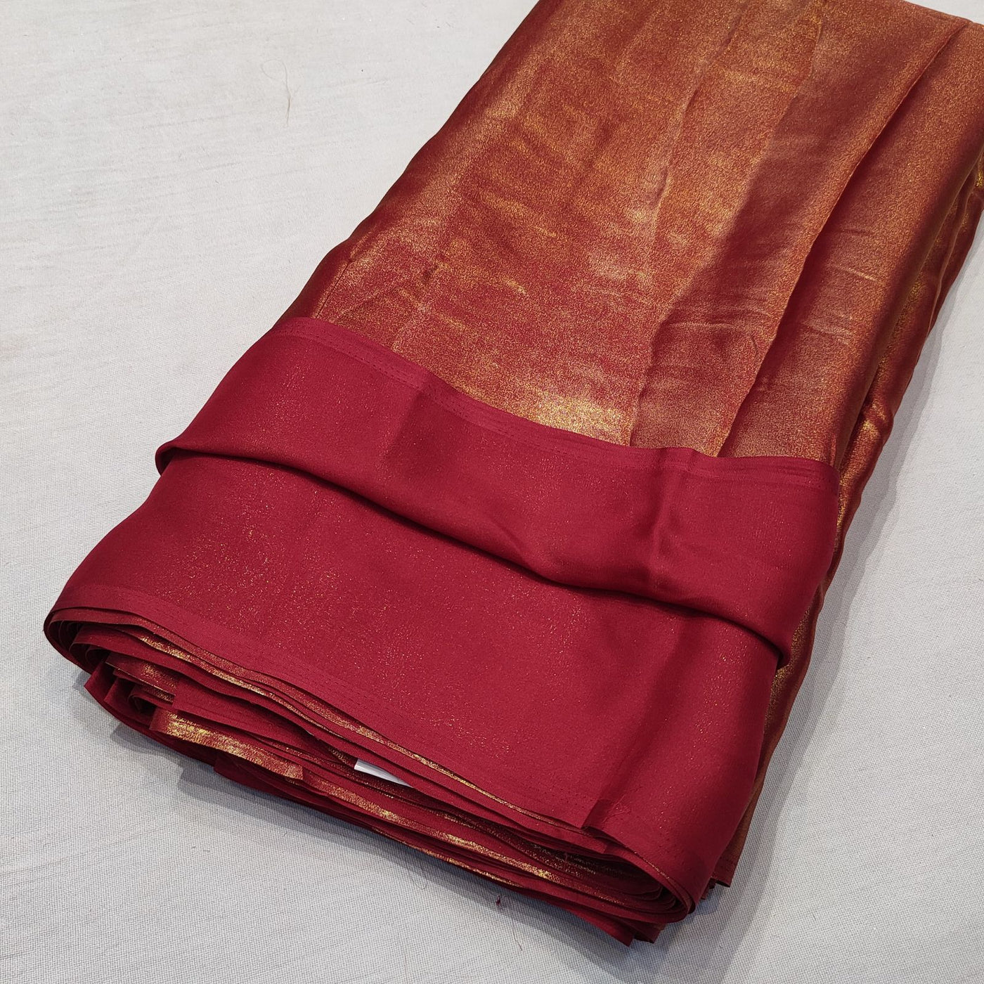 (Wholesale Pack of 20 meter) Superflowy Satin Georgette Shimmer Foil 44 inch width
