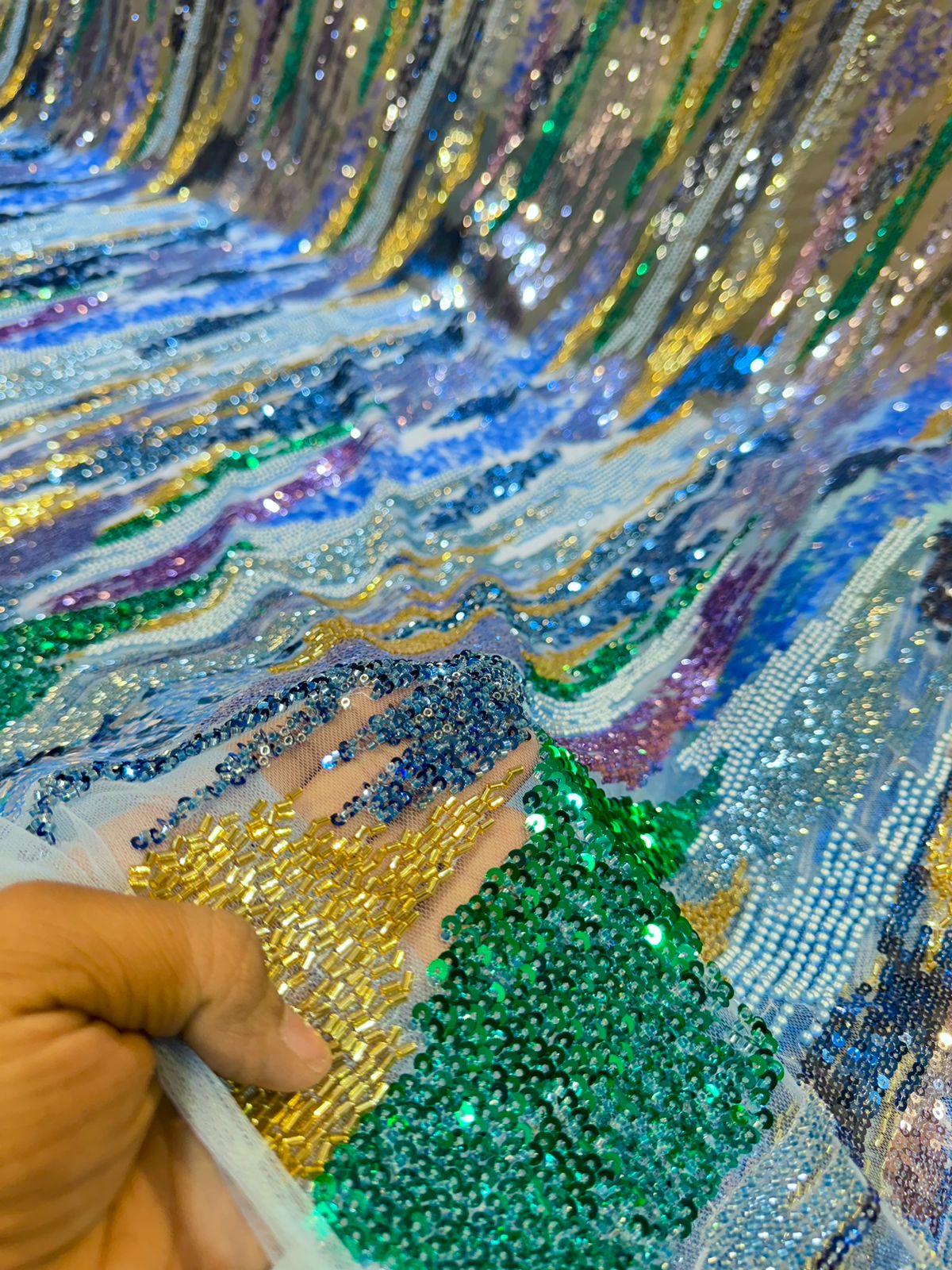 Riffat Handwork Net Embroidery 54inch width