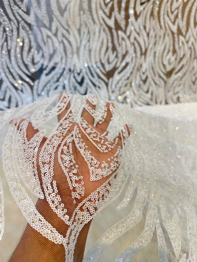 Azmi Imported Net Handwork Embroidery 54 inch width