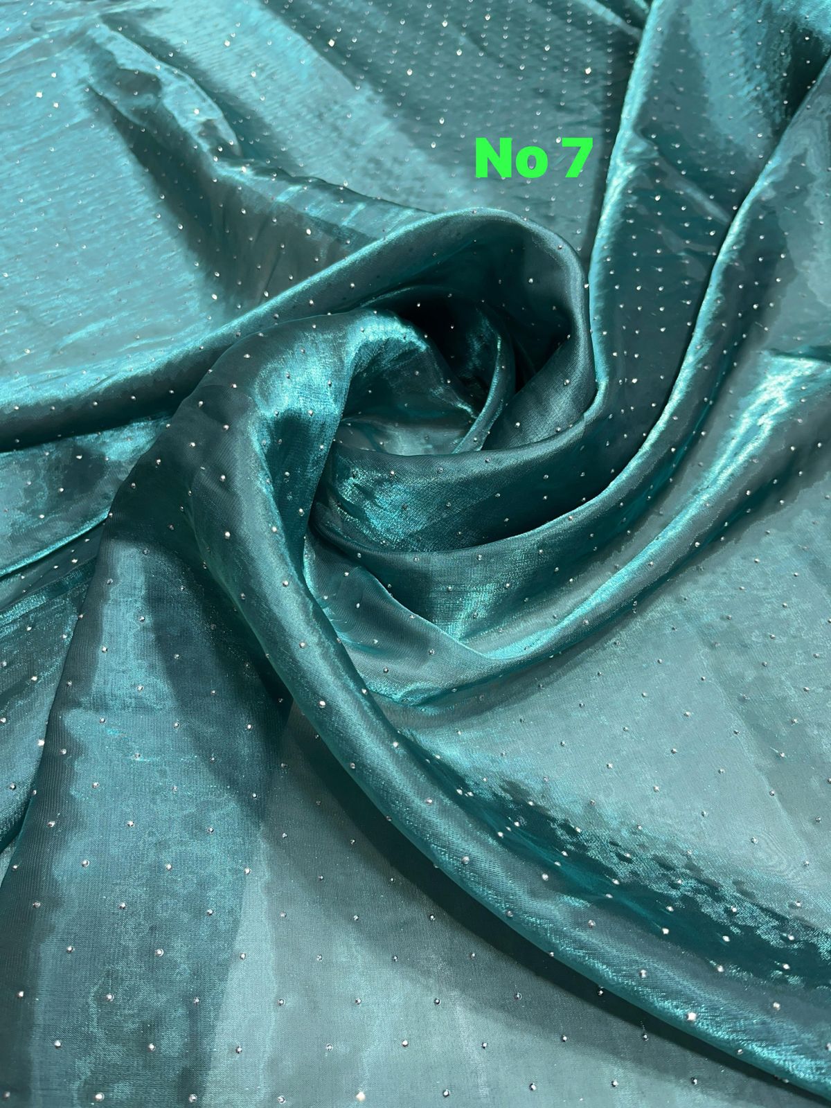 Organza Tissue With Siroski Work 54 inch width