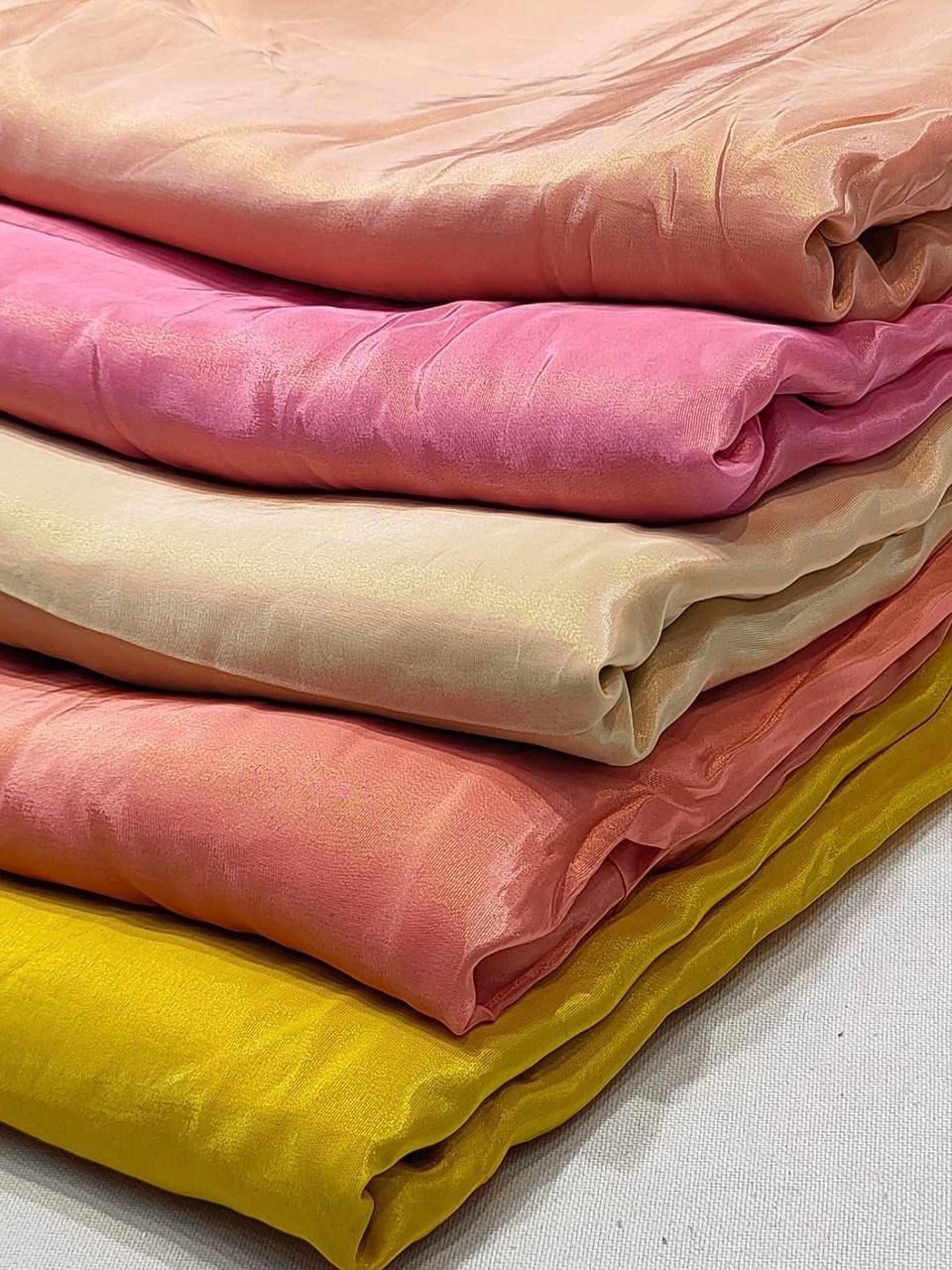 Viscose Zari Tissue Plain Color’s