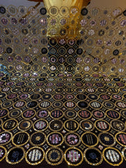 (Precut of 1.45 Meter) Ziffat Handwork Net Emroidery 54 inch width Luxury Collection