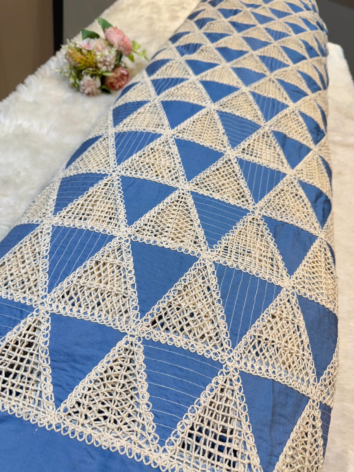 Denim Crochet Fabric big width 50 inch