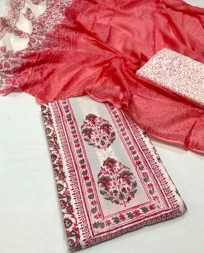 Very Beautiful unstitched cotton suits