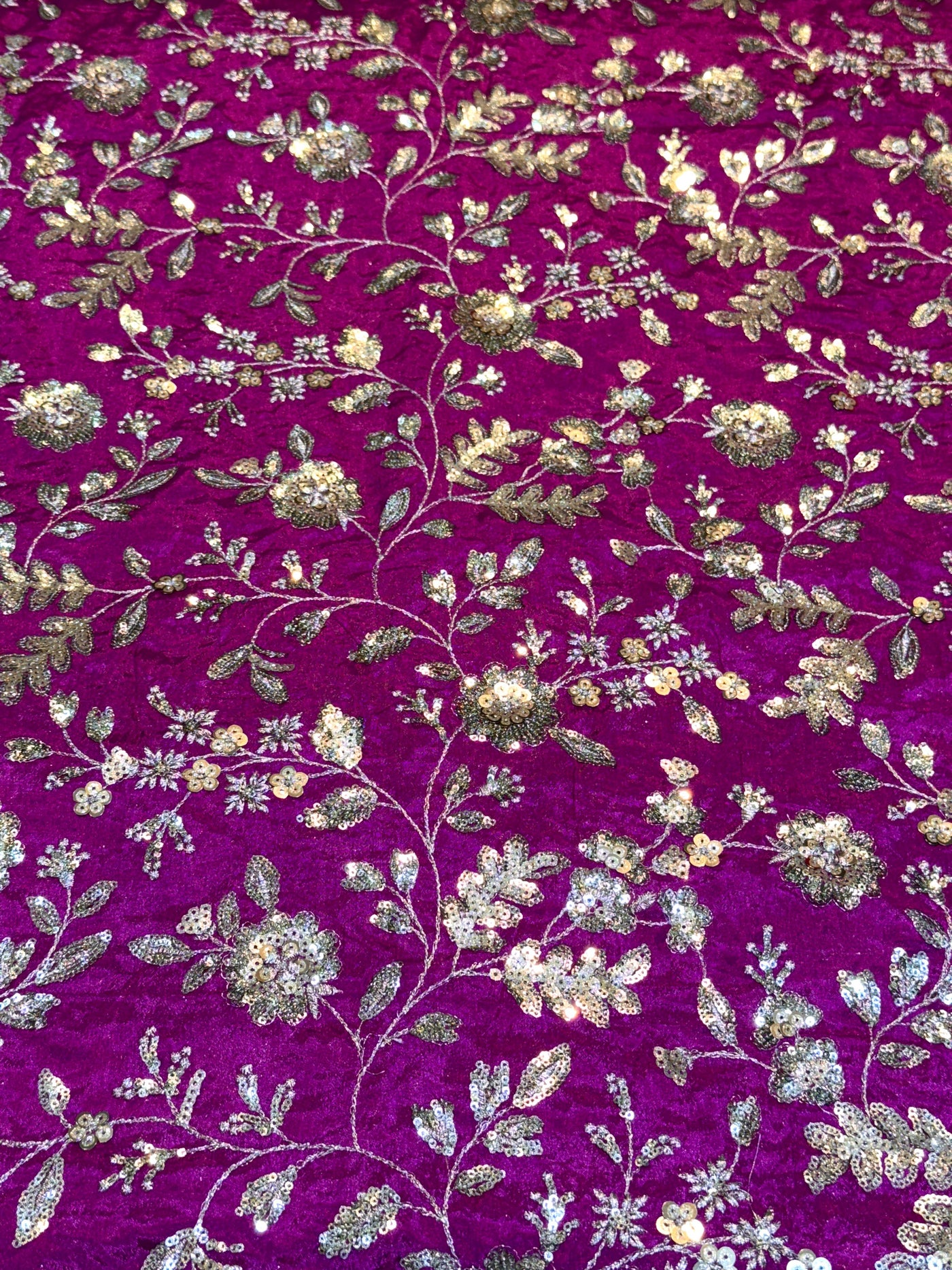 (Mix Match Combinations ) - Pure chinon sequins Work Shirt / Pure Chinon double Side Border Dupatta