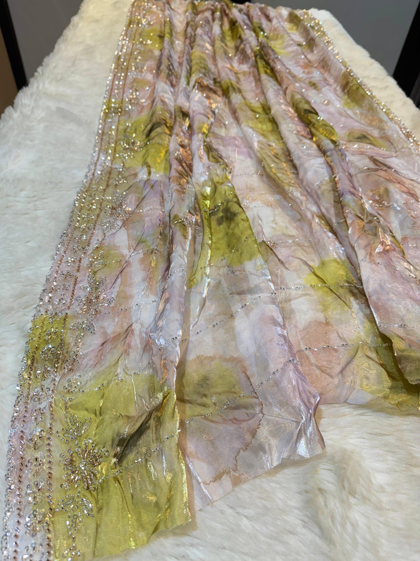 Unjum Jimmy Choo Handwork Dupatta 50 Inch width With Two side Borders