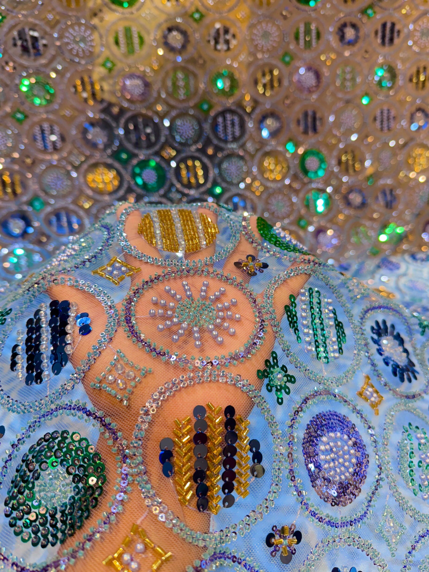Ziffat Handwork Net Emroidery 54 inch width Luxury Collection