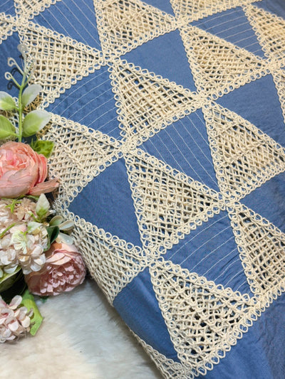 Denim Crochet Fabric big width 50 inch