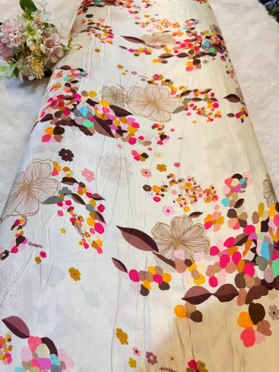 Pure Viscose Modal Satin prints 44 inch width