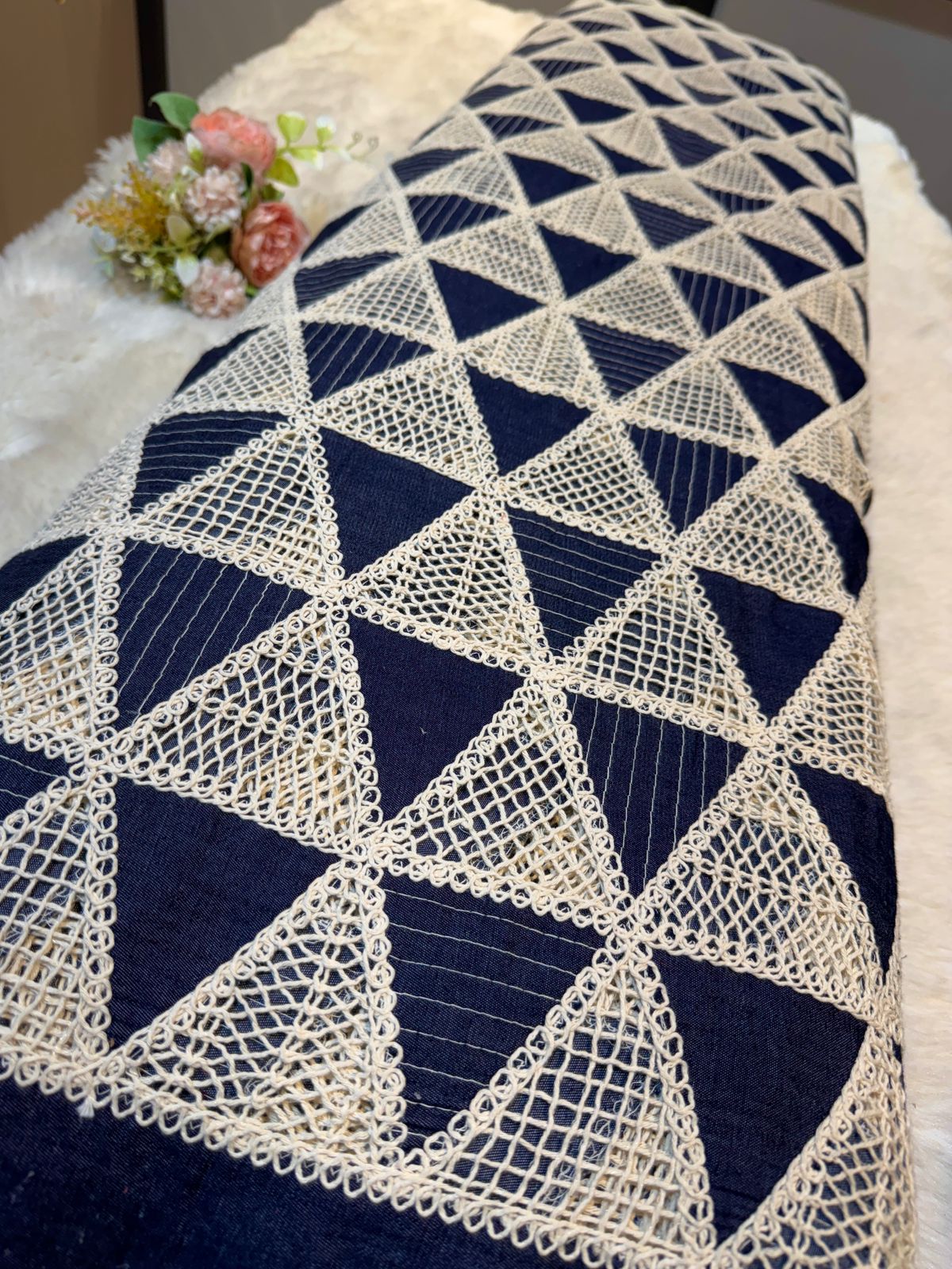 Denim Crochet Fabric big width 50 inch