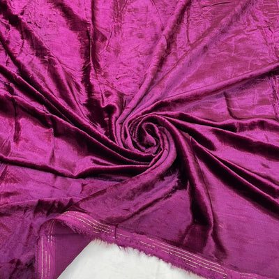 Wine Pure Viscose Velvet 44 inch width (Shade -574 More )