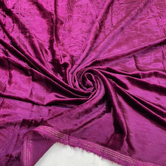 Wine Pure Viscose Velvet 44 inch width (Shade -574 More )