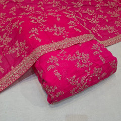 Pure Viscose Organza Suit Set (2.50 Meter Shirt and One Dupatta in a Set )