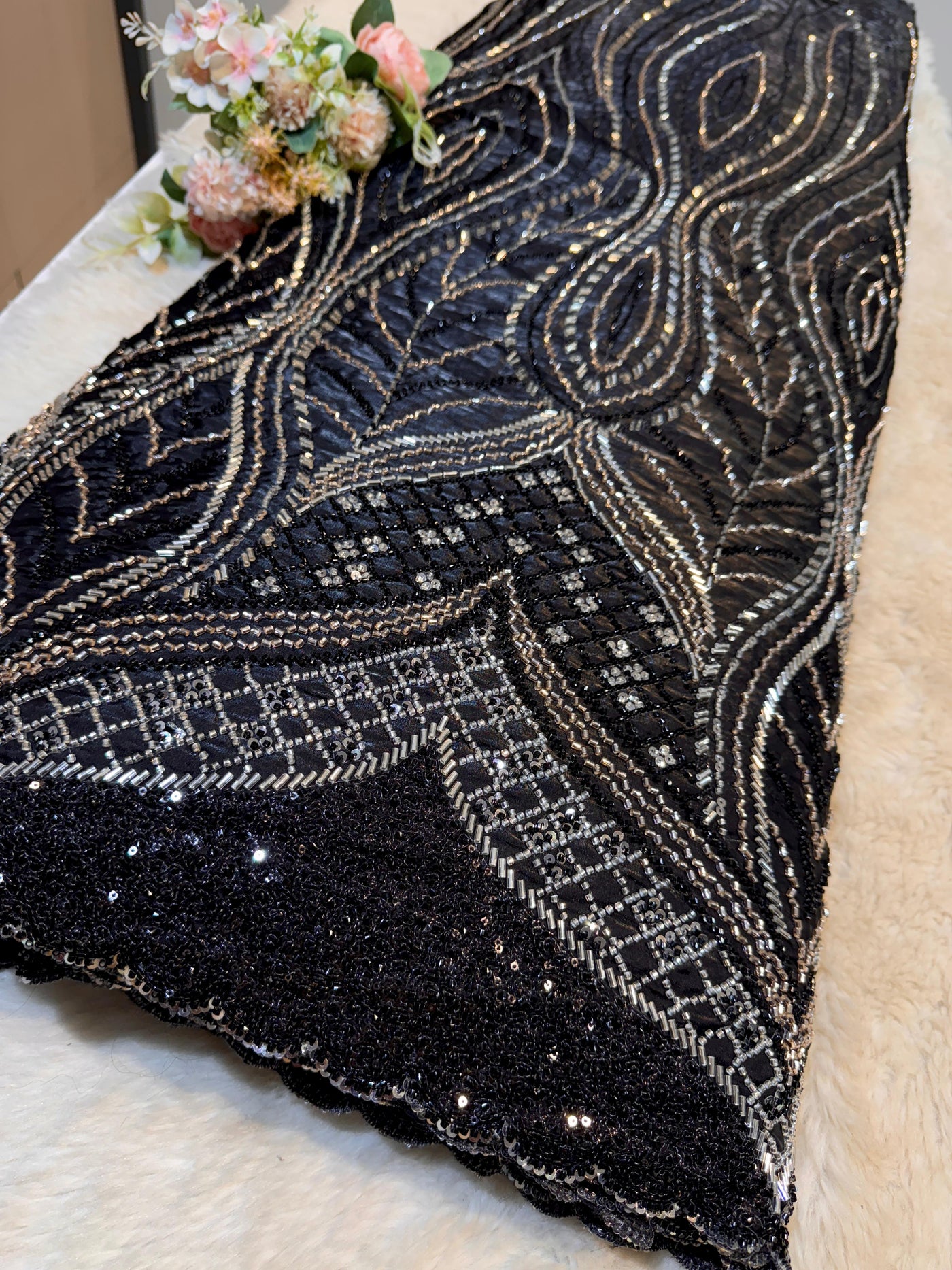Mira Jimmy Choo Handwork Embroidery 50 inch width