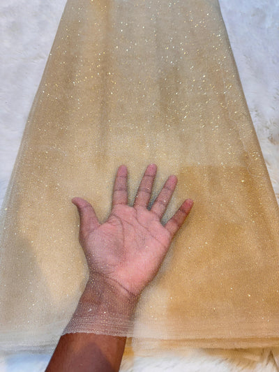 (Wholesale Pack of 10 Meter ) Imported  Sparkle Nets 54 inch width Glitter