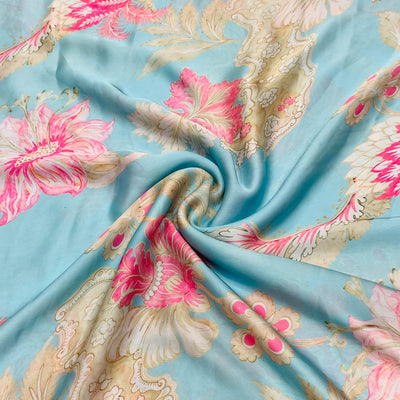 Satin Georgette Floral Print 44 Inch width