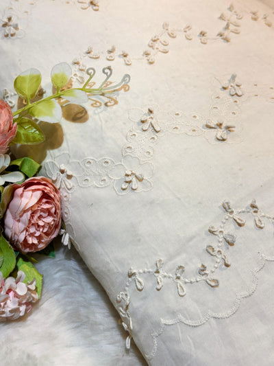 Imported Pure Cotten Chikan Lacework 48 inch width