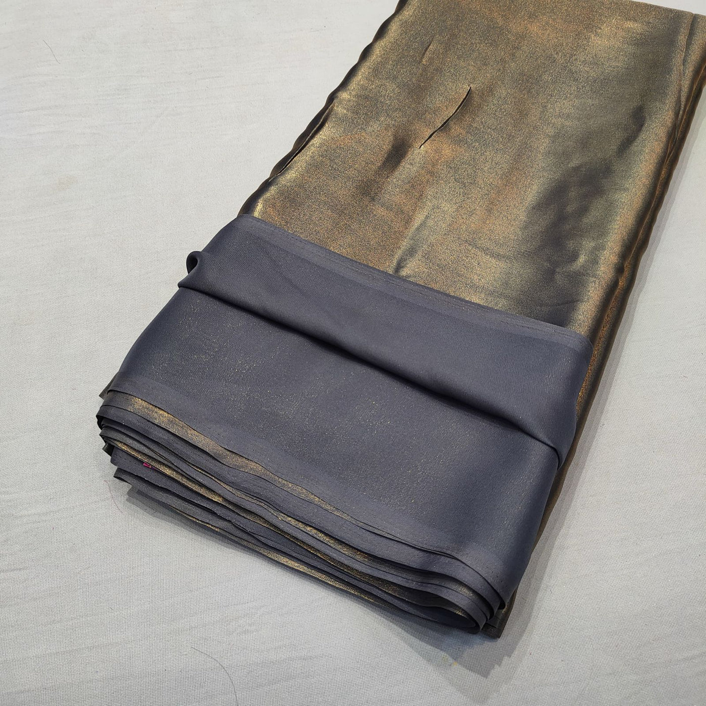 (Wholesale Pack of 20 meter) Superflowy Satin Georgette Shimmer Foil 44 inch width