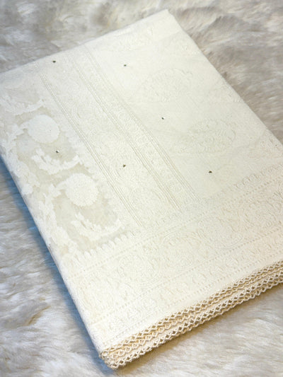 Pure Chanderi Brasso Dupatta  with original Mukesh work 2.50 meter length