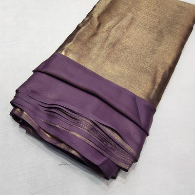 (Wholesale Pack of 20 meter) Superflowy Satin Georgette Shimmer Foil 44 inch width