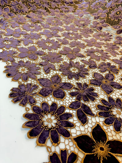 Korean Velvet Cutwork 50 inch width