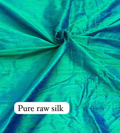 Pure Raw Silk Solid Colors Mill Dyed 44 Inch width