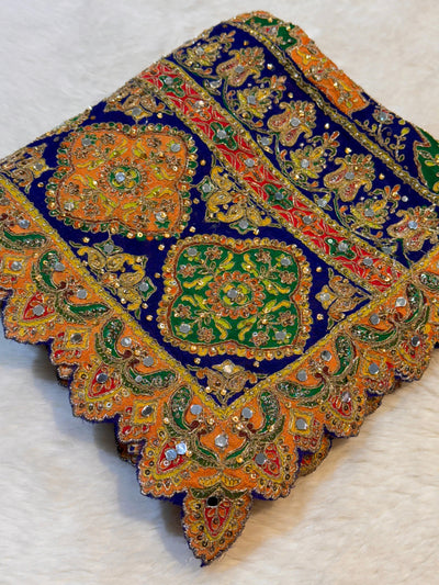 Pure Chinon Leher Handwork  Dupatta With real mirror work 2.50 meter length