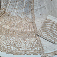 Pure Georgette Handwork Lehenga Choli Dupatta Sets  Dyeable (R)