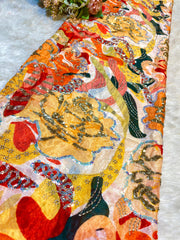 (Precut of 1 Meter) Chinon embroidery 44 inch width