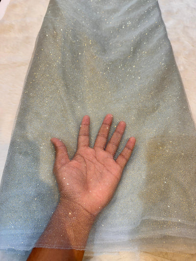 (Wholesale Pack of 10 Meter ) Imported  Sparkle Nets 54 inch width Glitter