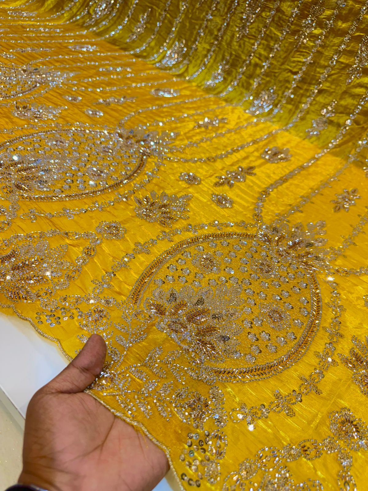 Mehr Tissue Organza Handwork  Embroidery 50 Inch Width