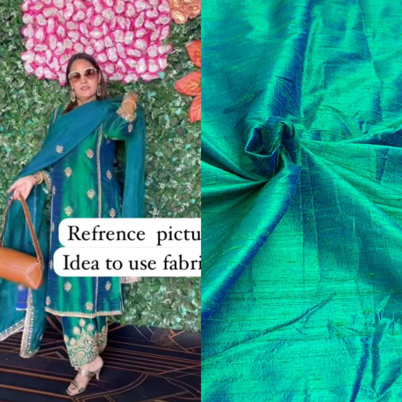 Pure Raw Silk Solid Colors Mill Dyed 44 Inch width