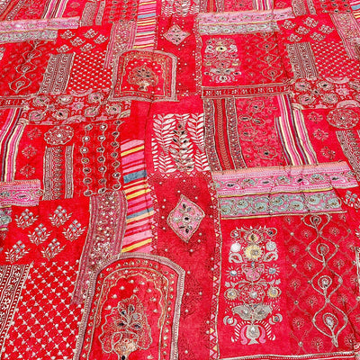 Pure Chinon Sheesh Mahal Handwork Embroidery