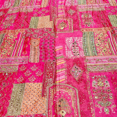 Pure Chinon Sheesh Mahal Handwork Embroidery