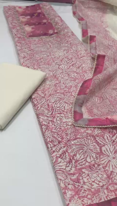 Very Beautiful unstitched cotton suits