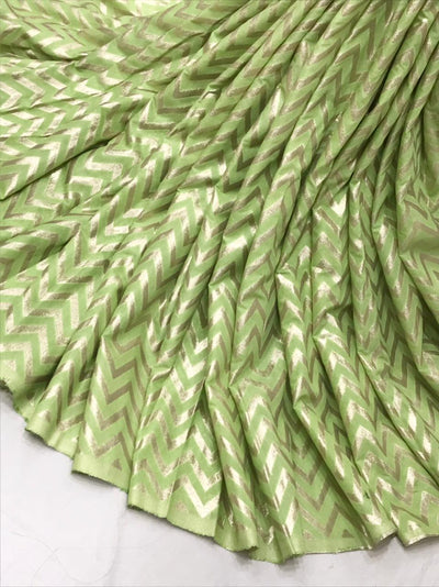 Chanderi zig zag brocade